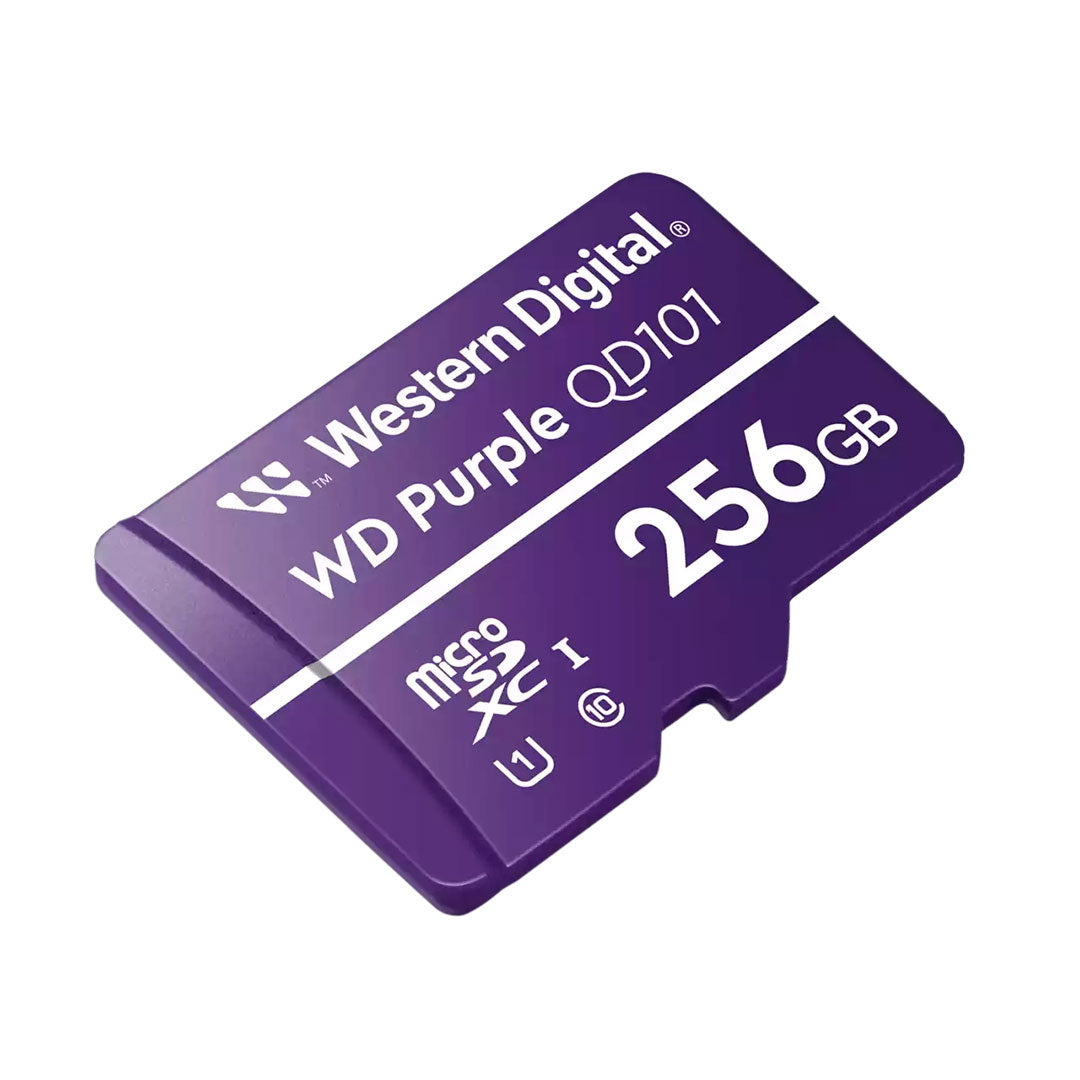 WD Purple QD101 Tarjeta microSD 256GB para Videovigilancia WDD256G1P0C