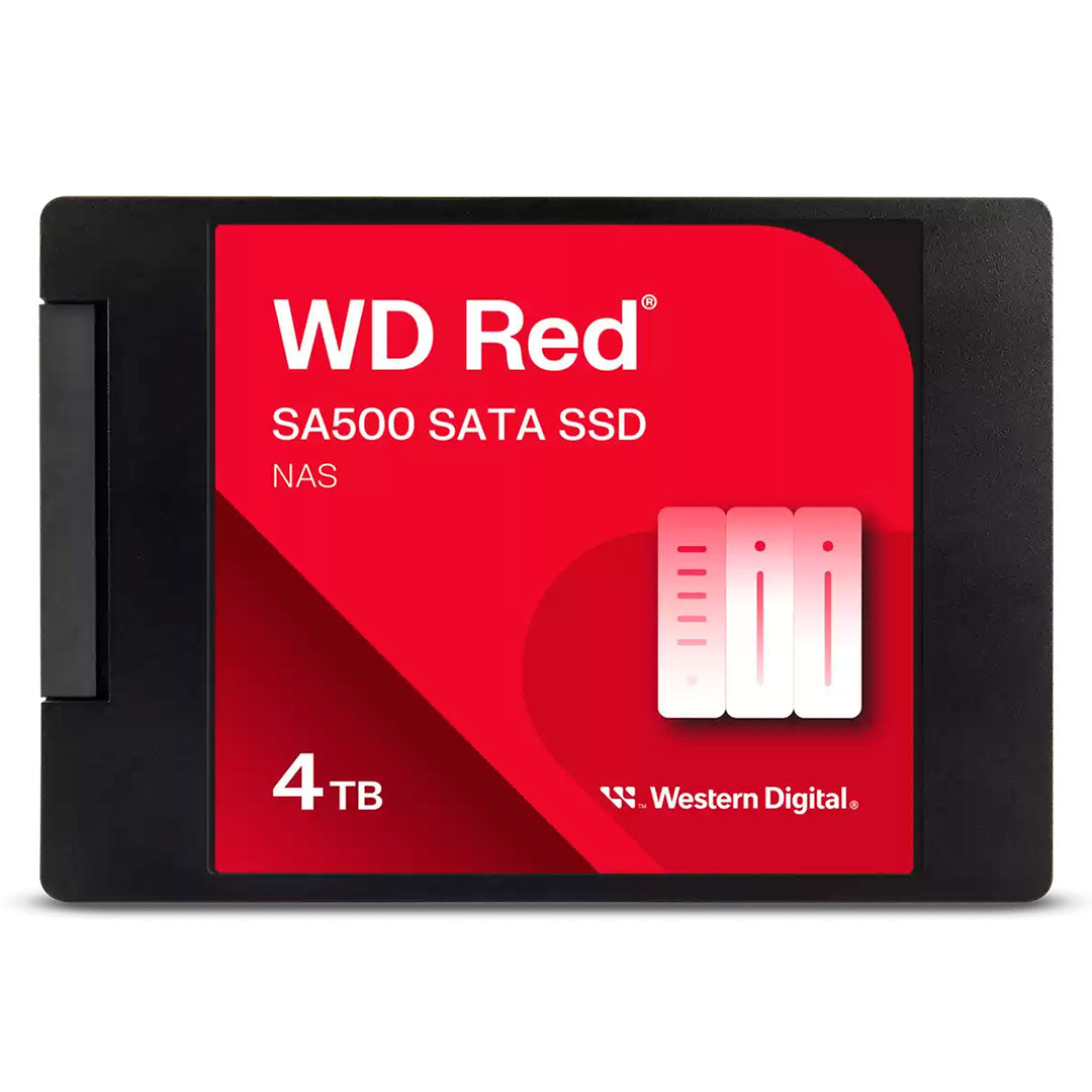 WESTERN DIGITAL Unidad en estado solido Rojo 4TB SA500 NAS SATA 2.5" 7mm