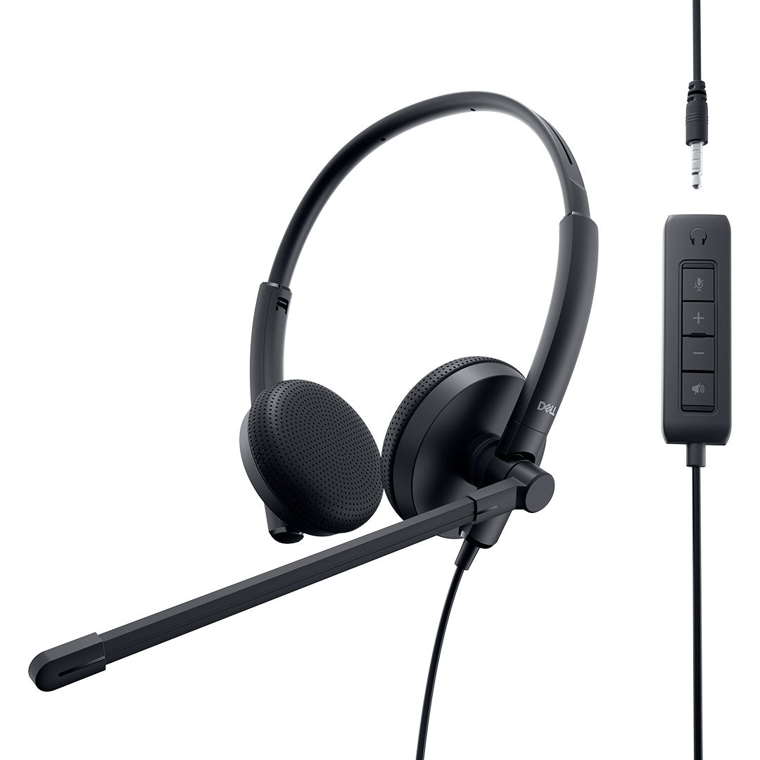DELL WH1022 Audífonos estéreo con micrófono USB y 3,5mm