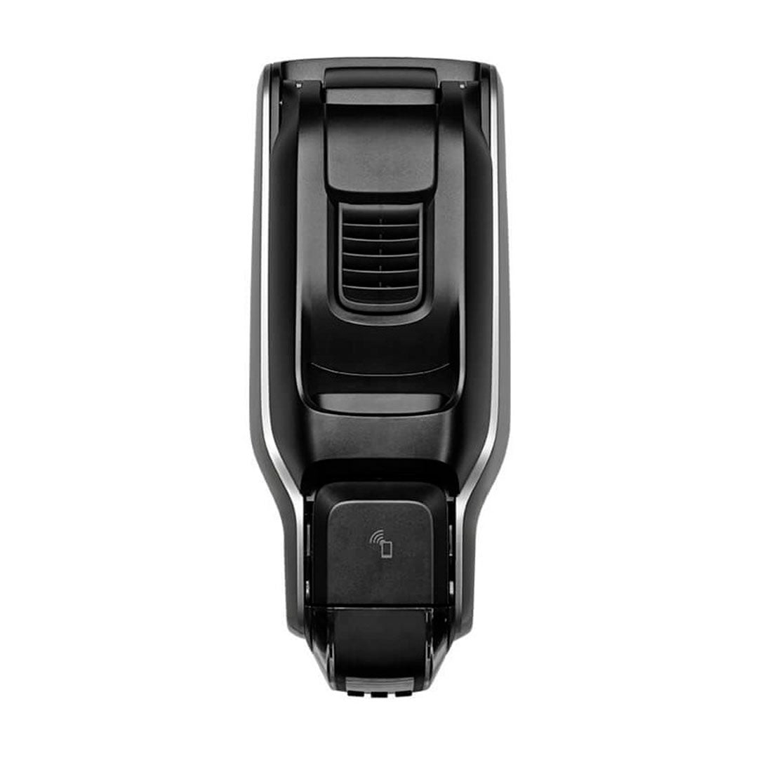 Lector biométrico de huellas digital y RFID negro para control de acceso y seguridad