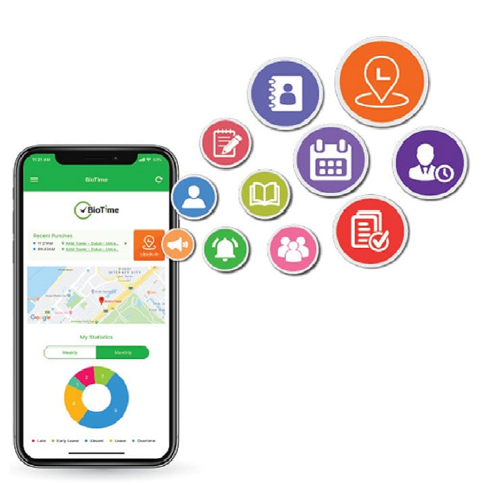 ZKTECO ZKBT-APP-P50 Licencia APP Biotime de Asistencia Móvil para 50 Dispositivos