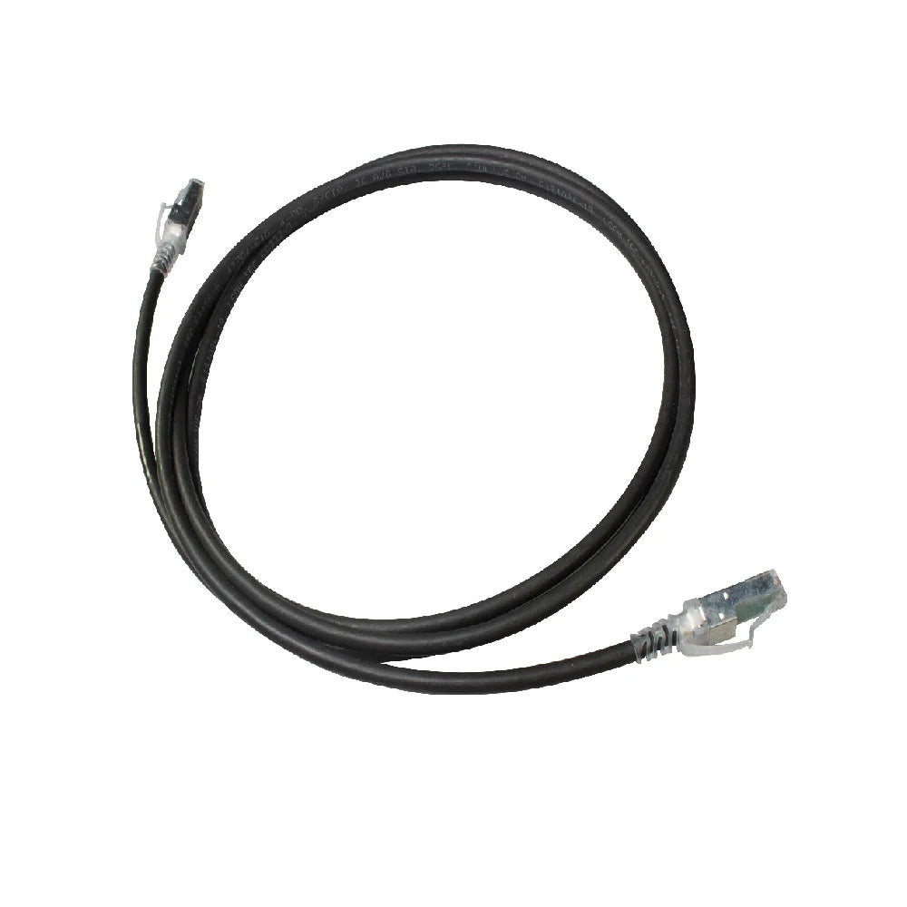 SIEMON ZM6A-S07-01B Cable de Conexión S-FTP RJ-45, 4 pares, Cat.6A, LSOH Z-MAX, 2,1 m Negro (Empaque Granel)