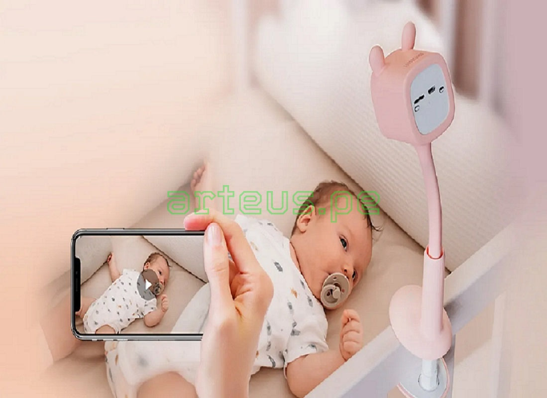 EZVIZ BM1 BABYCAM Cámara VIGILA BEBE WIFI 2MP con Batería Rosado