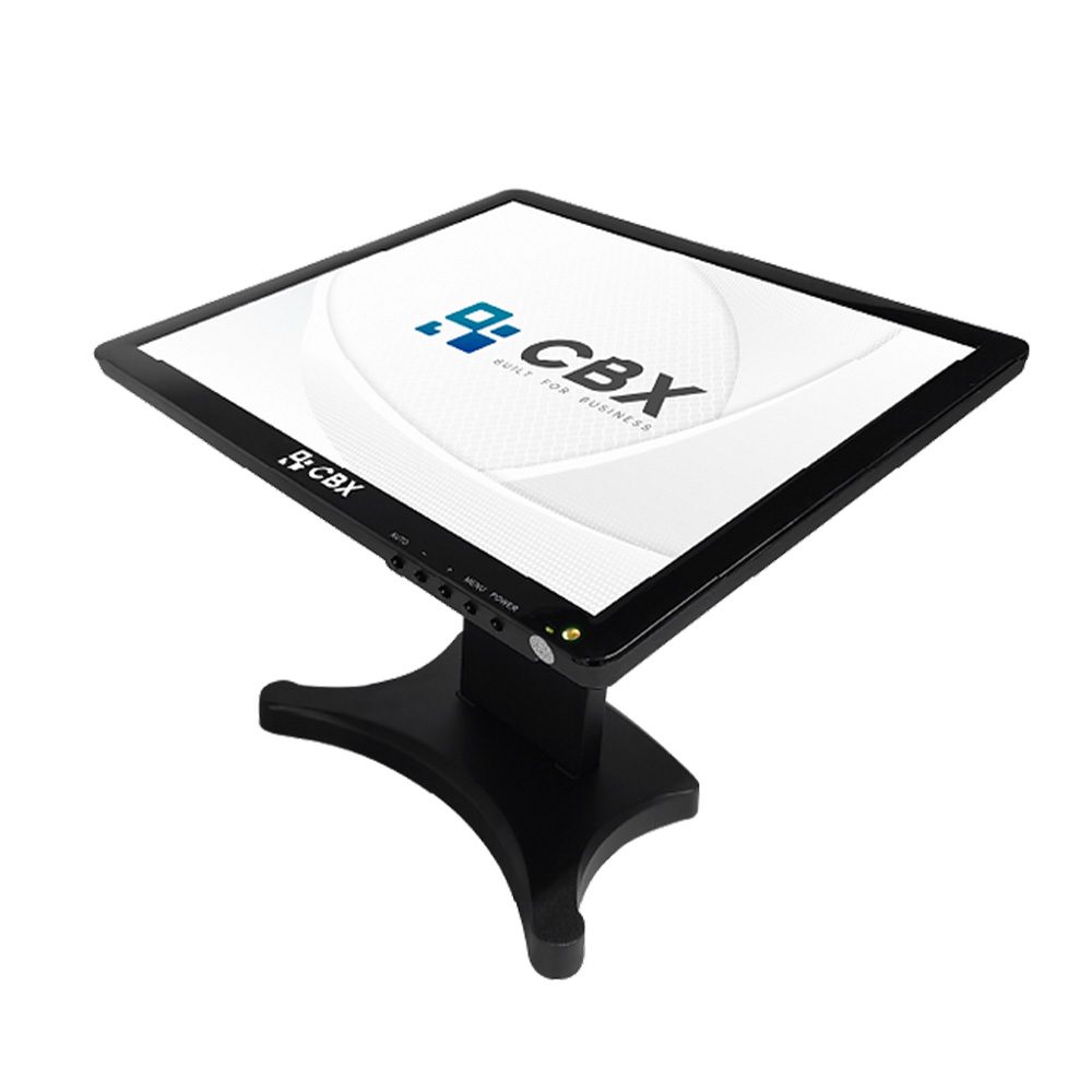 CBX TOUCH 1501 Monitor Touch 15" Para Facturación Electrónica Base Metálica HDMI/VGA
