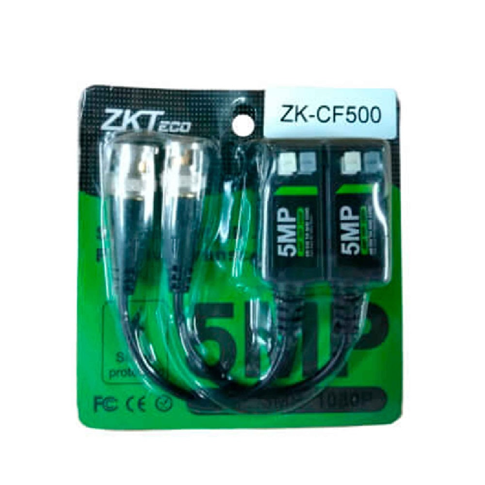 ZKTECO CF500 Balun Conversor de Video 5MP 1 Canal a Presión