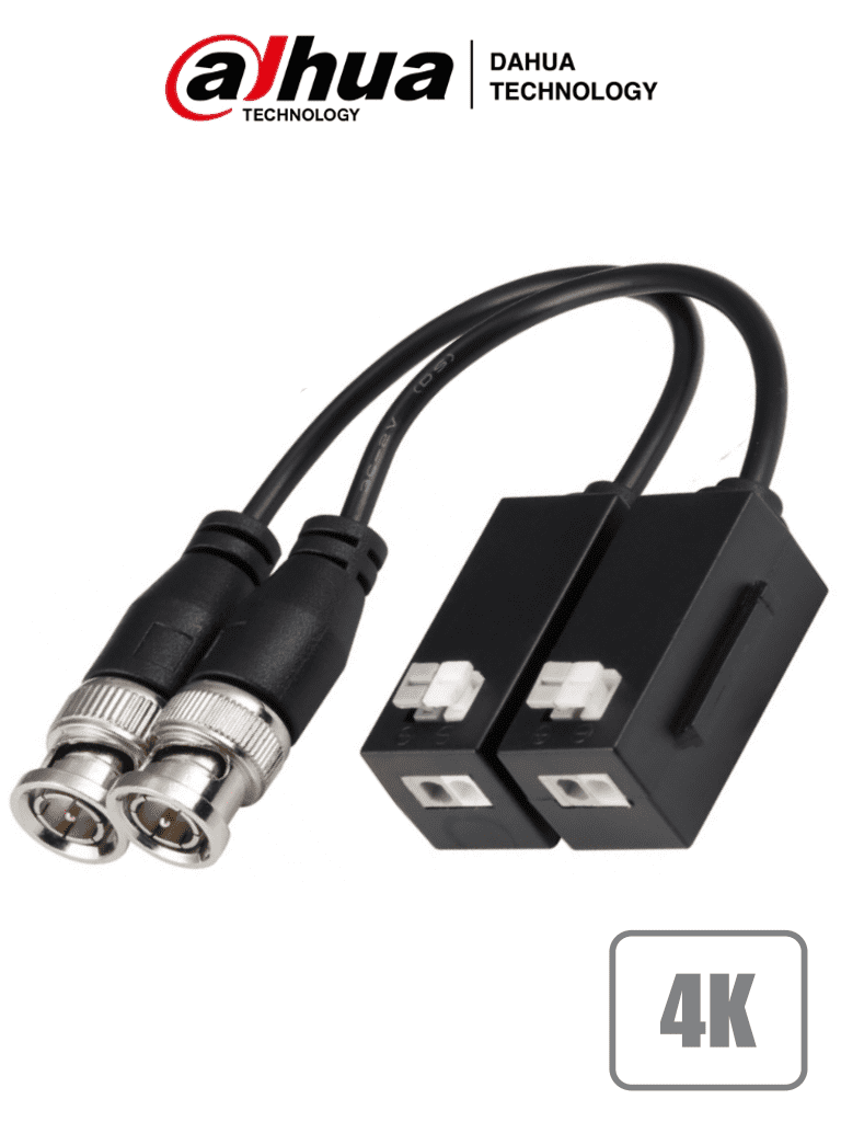 DAHUA DH-PFM800-4K Balun pasivo para cámaras de vigilancia 4K. Transmisor de video. Incluye transmisor y receptor - ARTEUS