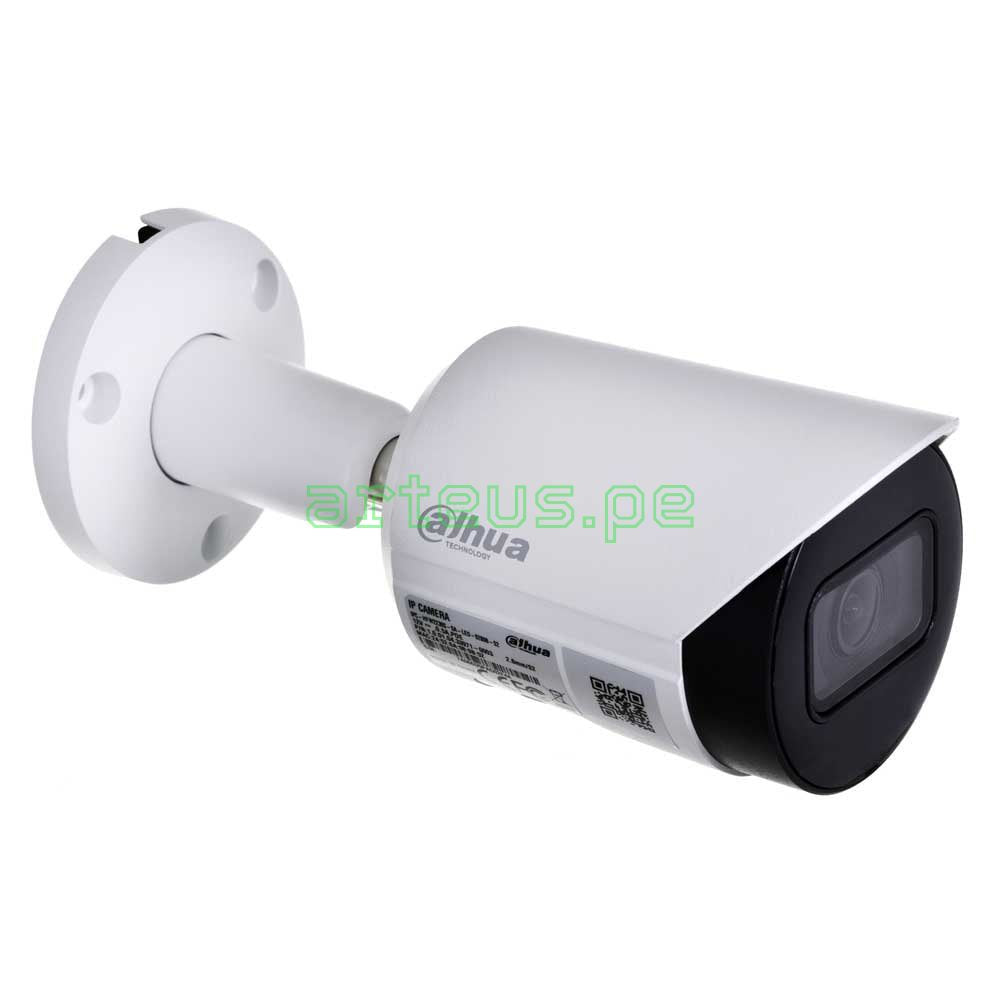 DAHUA IPC-HFW2441S-S Cámara de Vigilancia IP POE, 4MP, 2K, 2.8mm, WDR, IP67. Micrófono. IR 30m. WIZSENSE