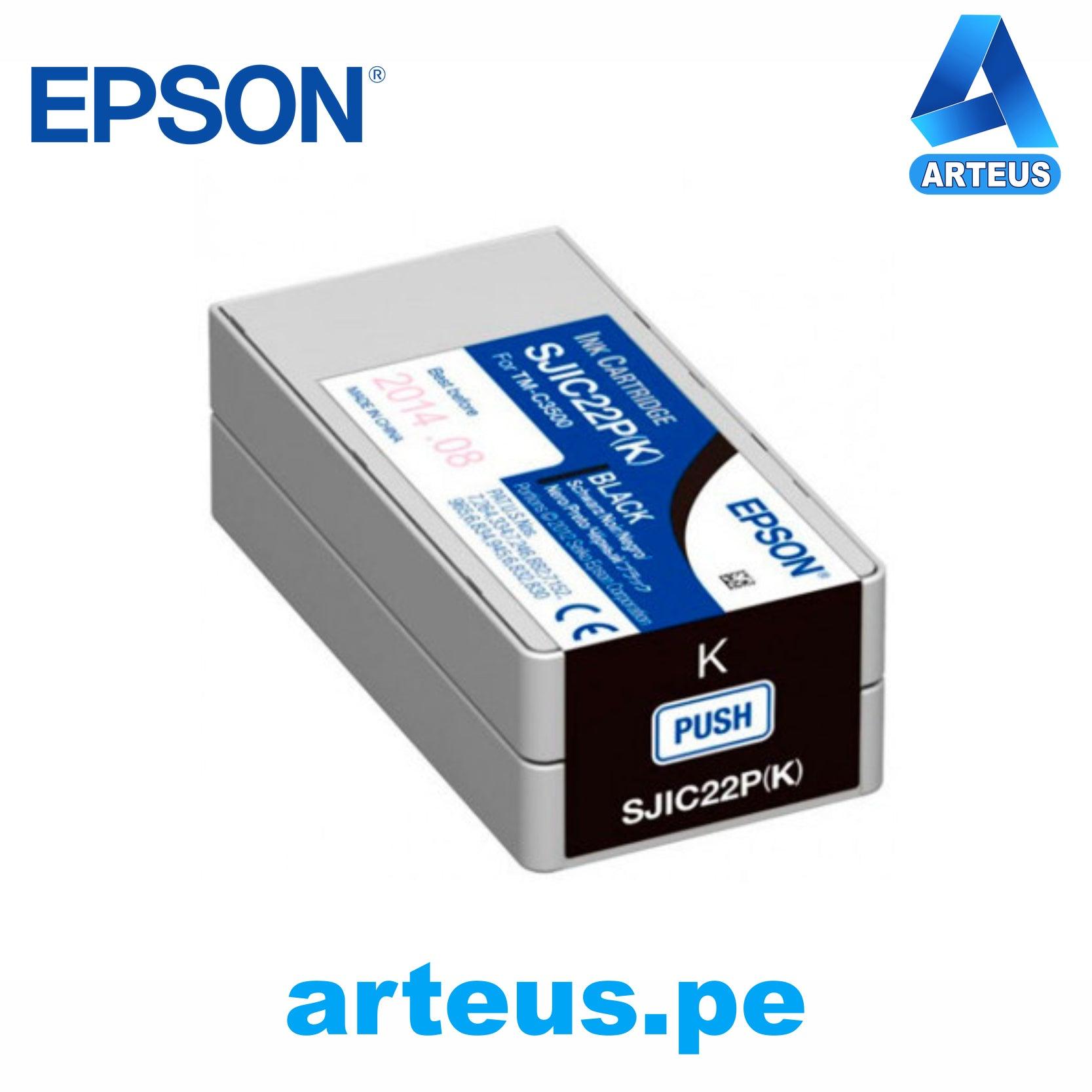 EPSON C33S020577 - Cartucho de Tinta color negro para impresoras Epson TM-C3500. - ARTEUS