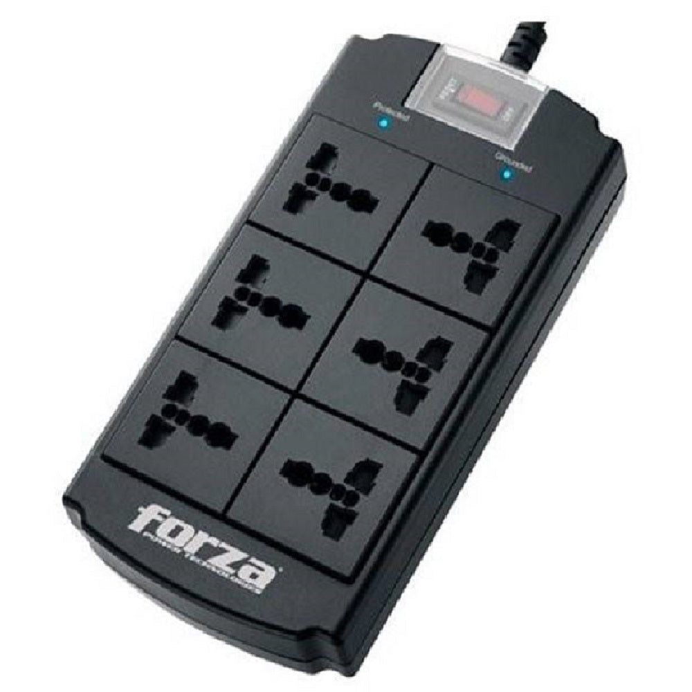 FORZA FSP-06MN Supresor Protector de voltaje 1080J 1800W 6 tomas 220V