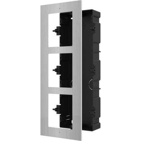 HIKVISION DS-KD-ACF3/PLASTIC Caja Montaje Empotrado para 3 Módulos de Videoportero