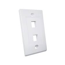 DIXON JE317A-V2/WH Faceplate Placa frontal ejecutiva 2 Puertos blanco