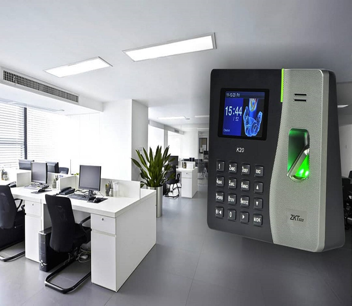 ZKTECO K20 PRO Control de Asistencia y Acceso con Lector de Huella, Tarjeta y PIN. Respaldo de Energía