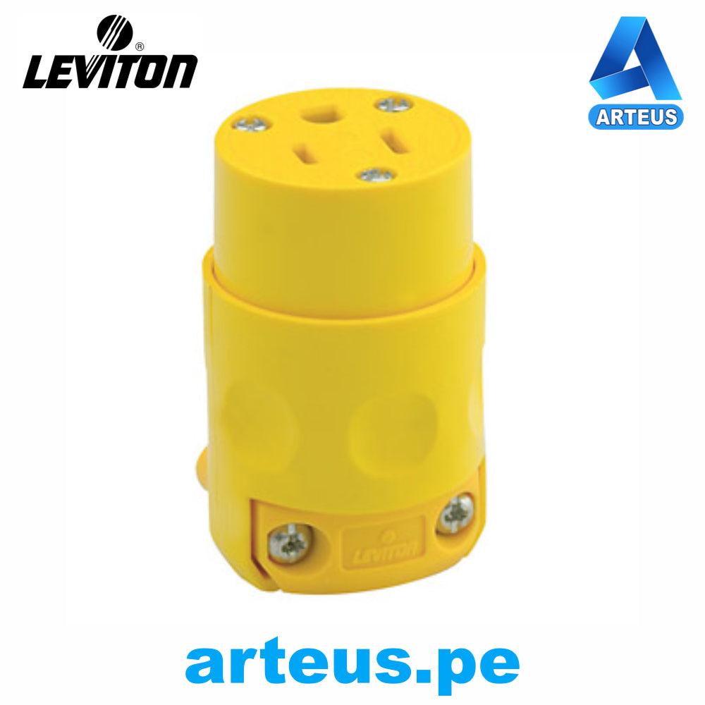LEVITON 515-CV - TOMA AEREO PVC 15A - 125V NEMA 5-15R 2 POLOS 3 CABLES - ARTEUS