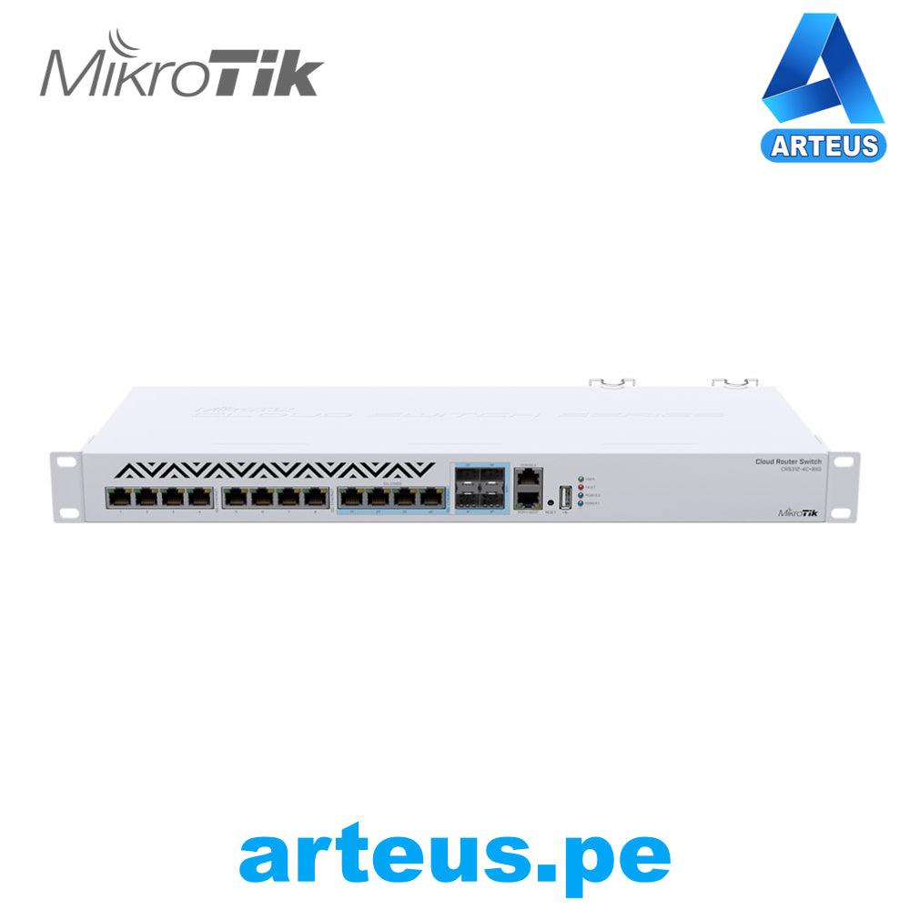 MIKROTIK CRS312-4C+8XG-RM - CLOUD ROUTER SWITCH 8 PUERTOS DE 10 GIGABIT ETHERNET, 4 PUERTOSSFP+ - ARTEUS