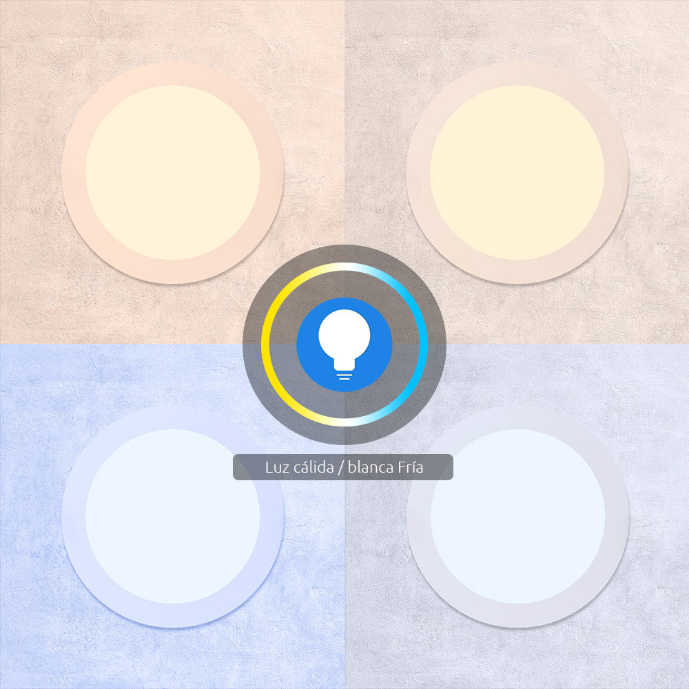 NEXXT SOLUTIONS NHB-W710 Lampara Redonda Luz Led Inteligente Empotrable WIFI