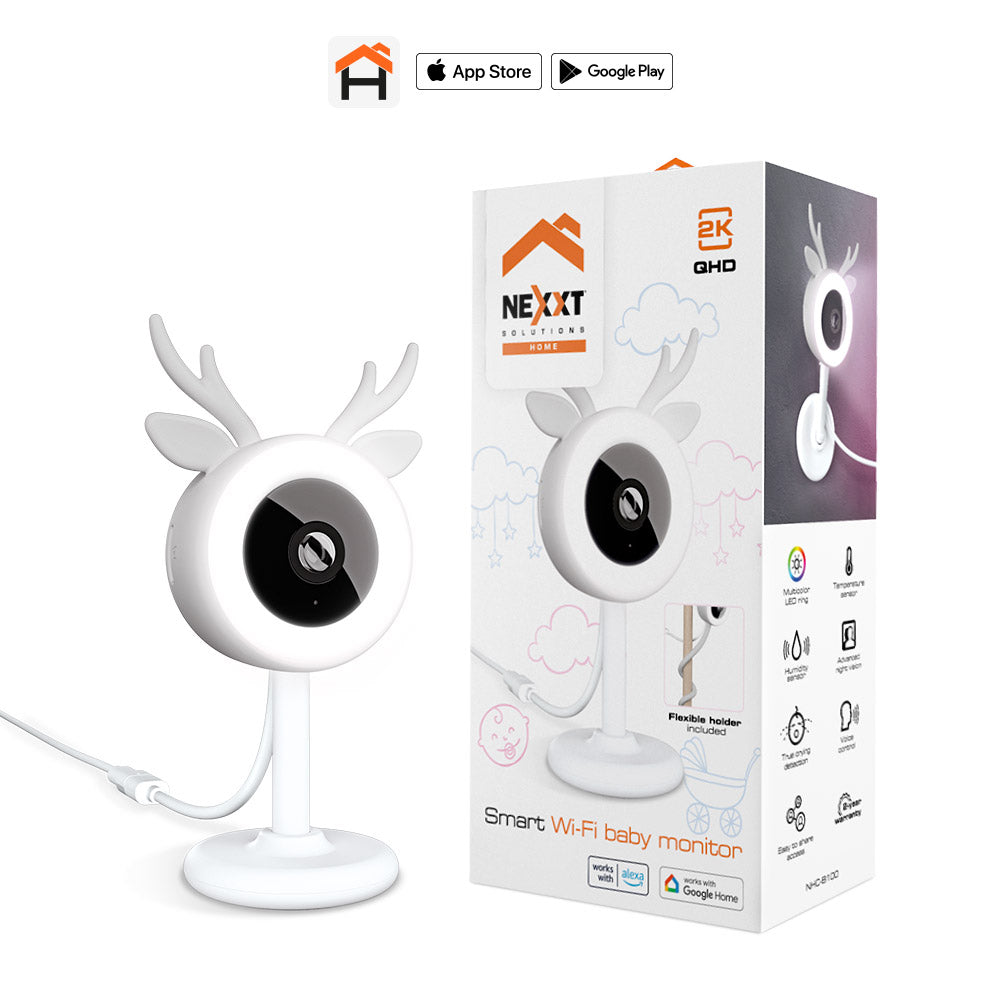 NEXXT SOLUTIONS NHC-B100 Cámara Inteligente Para Bebé WIFI 3MP
