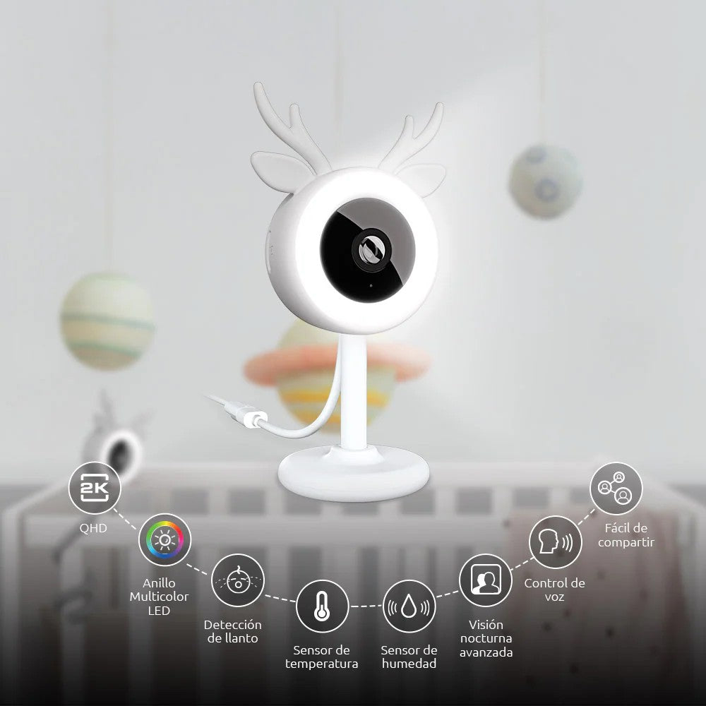 NEXXT SOLUTIONS NHC-B100 Cámara Inteligente Para Bebé WIFI 3MP