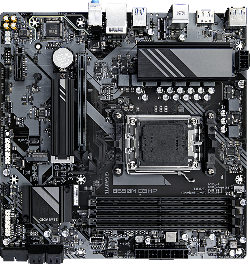 GIGABYTE B650M D3HP Placa Madre AMD B650 AM5 DDR5
