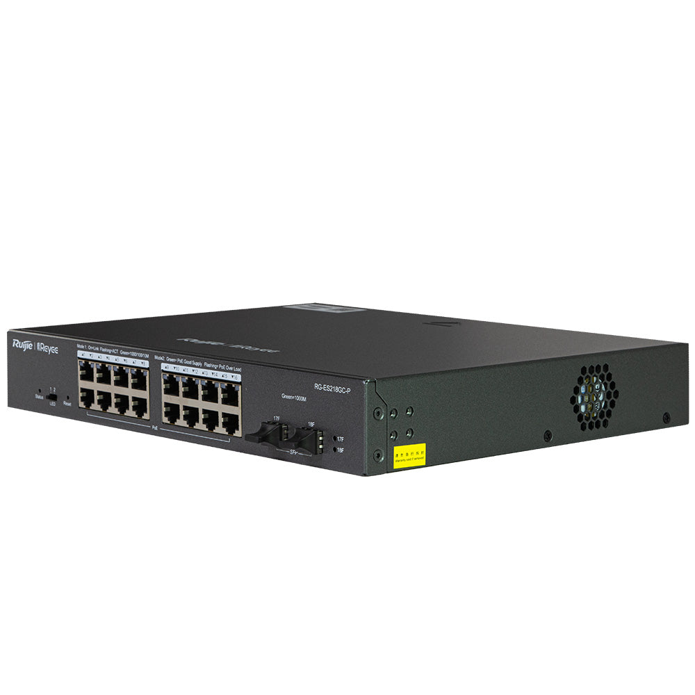RUIJIE REYEE RG-ES218GC-P Switch 18 Puertos Gb con 16P PoE Cloud