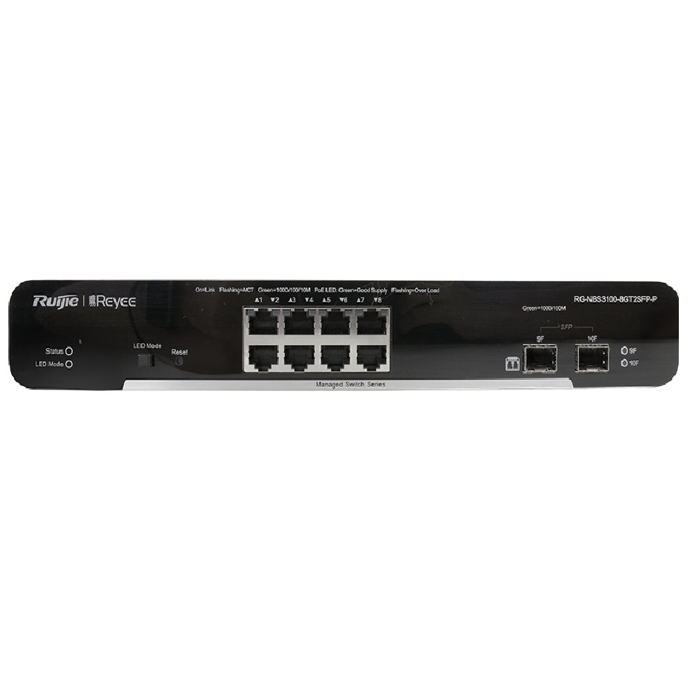 RUIJIE REYEE RG-NBS3100-8GT2SFP-P Switch PoE 8 Puertos Gigabit + 2SFP L2 Cloud
