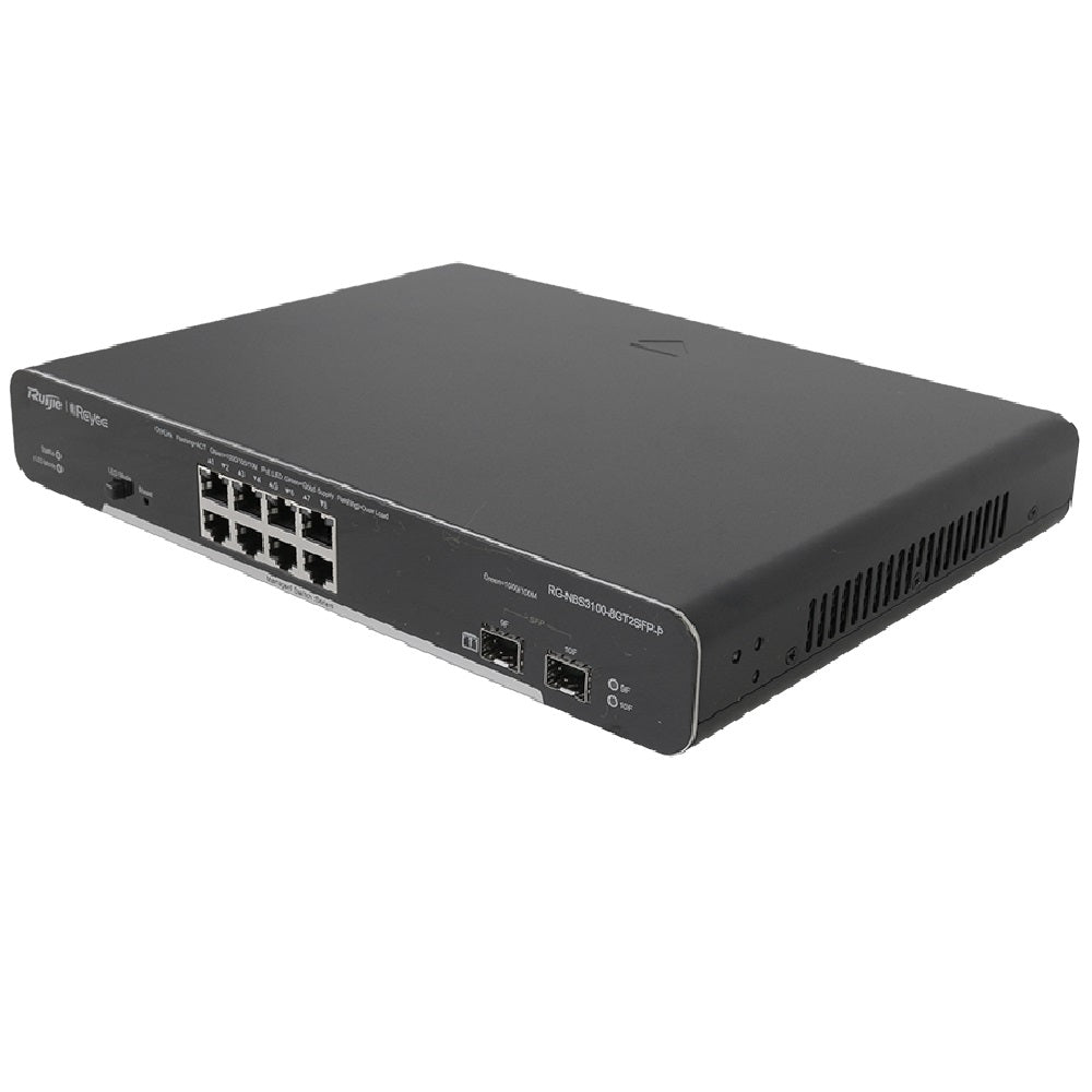 RUIJIE REYEE RG-NBS3100-8GT2SFP-P Switch PoE 8 Puertos Gigabit + 2SFP L2 Cloud