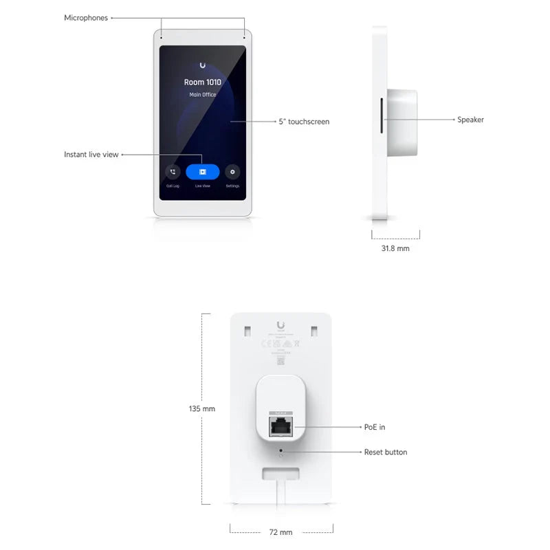 UBIQUITI UA-INTERCOM-VIEWER VISOR INTERCOMUNICACION
