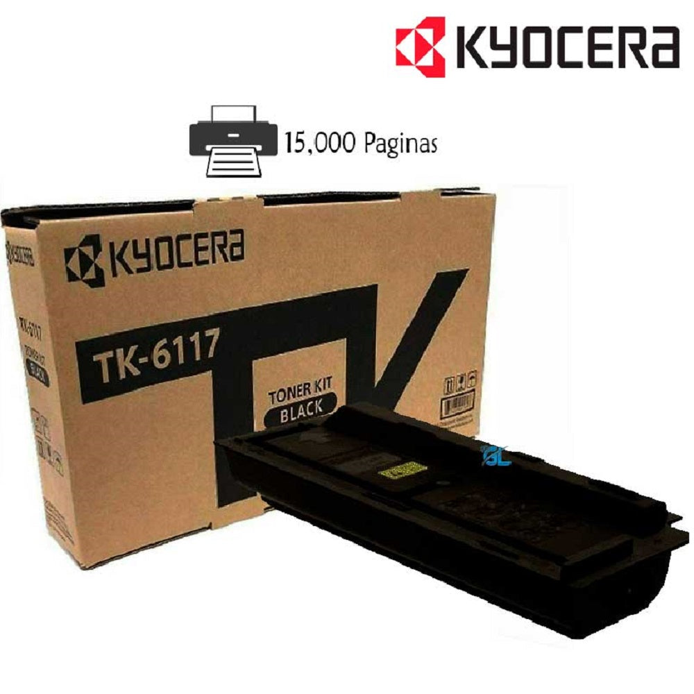 KYOCERA TK-6117, Toner Negro Ecosys M4132 Rendimiento aprox 15000 Pag.