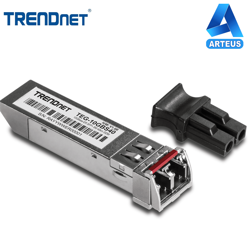 Módulo SFP+ LC monomodo 10GBASE-ER 40 km para fibra óptica, compatible con redes.