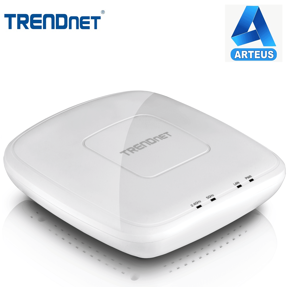 Punto de acceso inalámbrico dual band AC1200 PoE, color blanco, tendencia redes