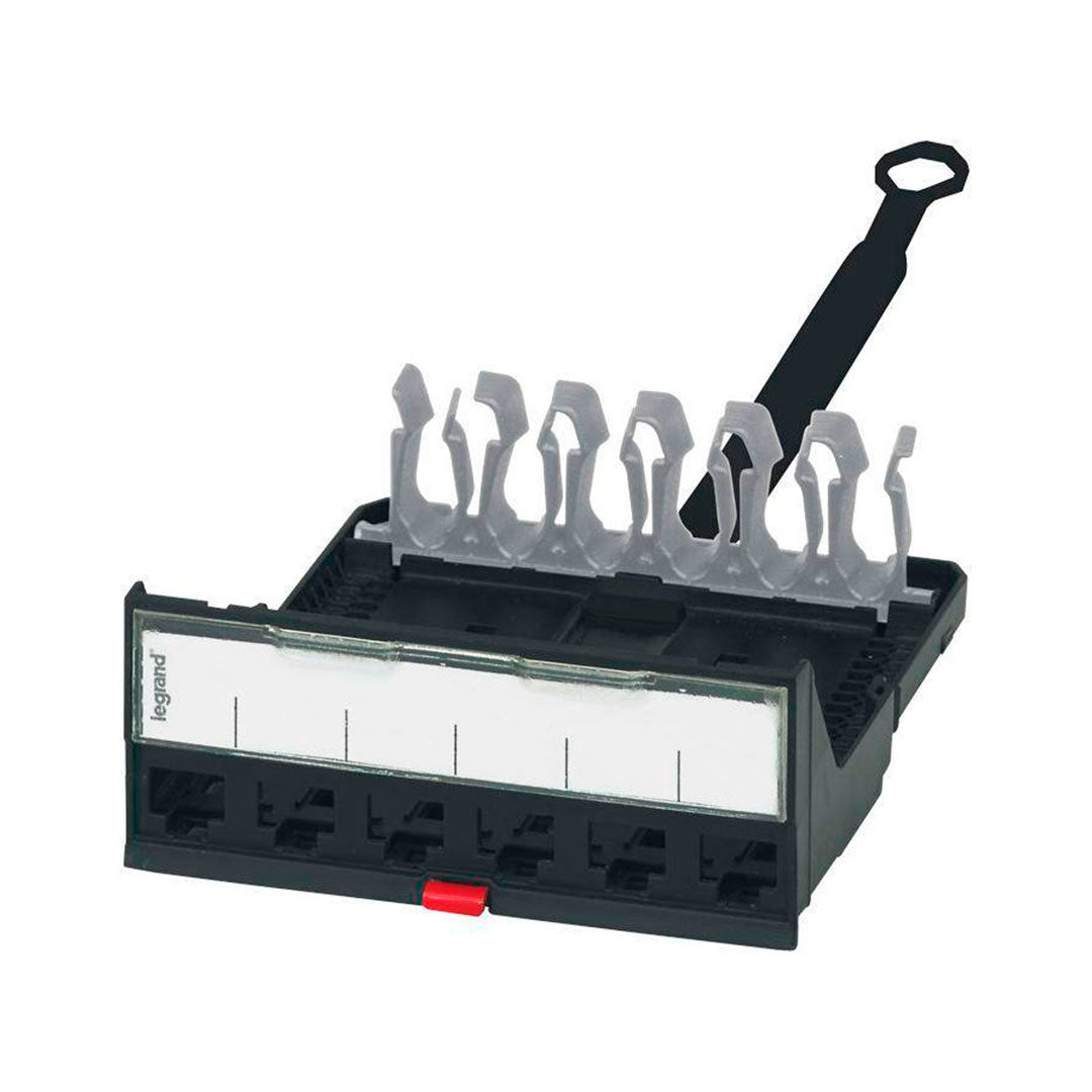 LEGRAND 033755 Cassette 6 Puertos de Patch Panel Vacio LCS3
