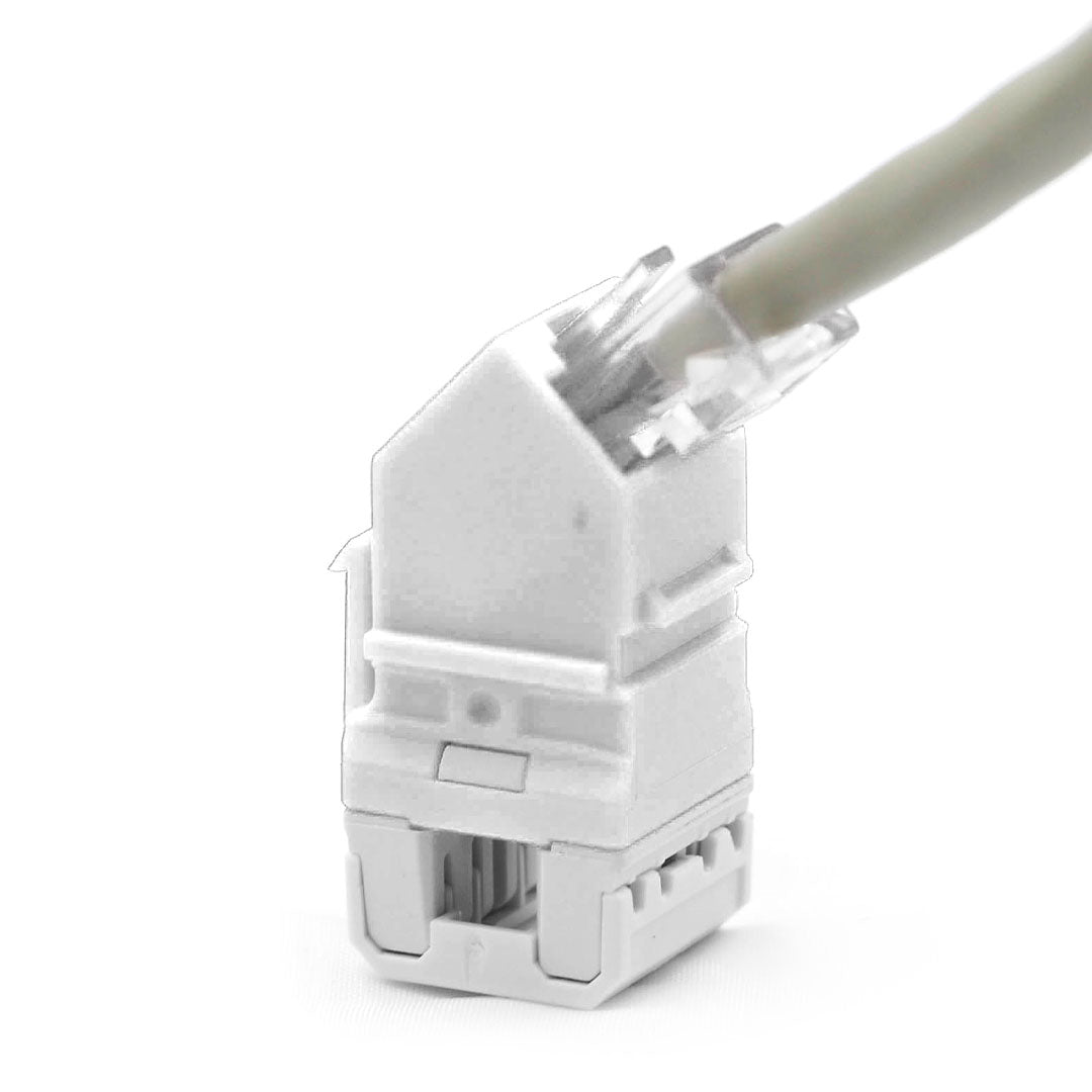 SATRA 0102070001 Jack RJ45 Angular Cat6 Blanco
