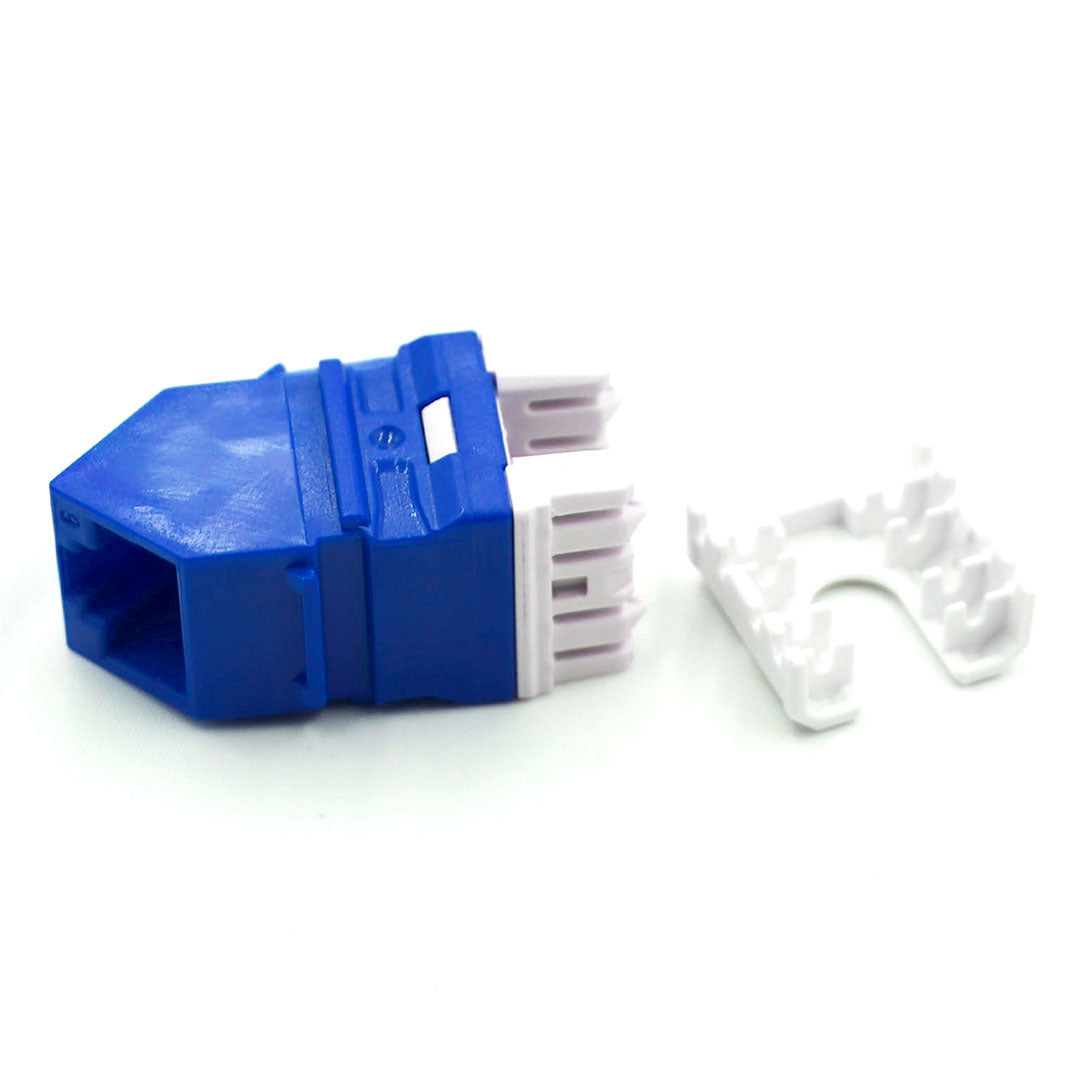 SATRA 0102070004 Jack RJ45 Angular Cat6 Azul