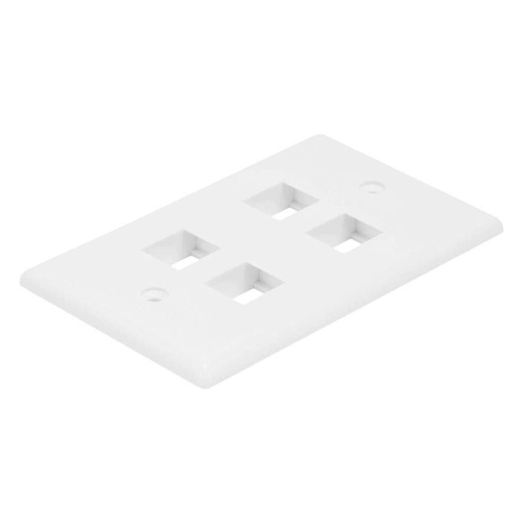 SATRA 0111020401 Faceplate Placa de Pared Simple 4 Puntos