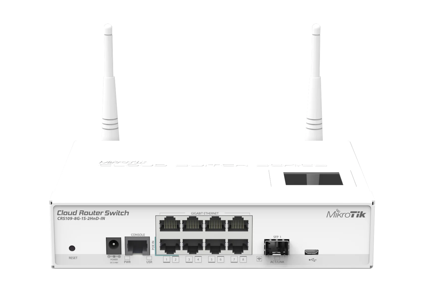 MIKROTIK CRS109-8G-1S-2HnD-IN Cloud Router Switch 8 Puertos Gigabit + 1 Ranura SFP