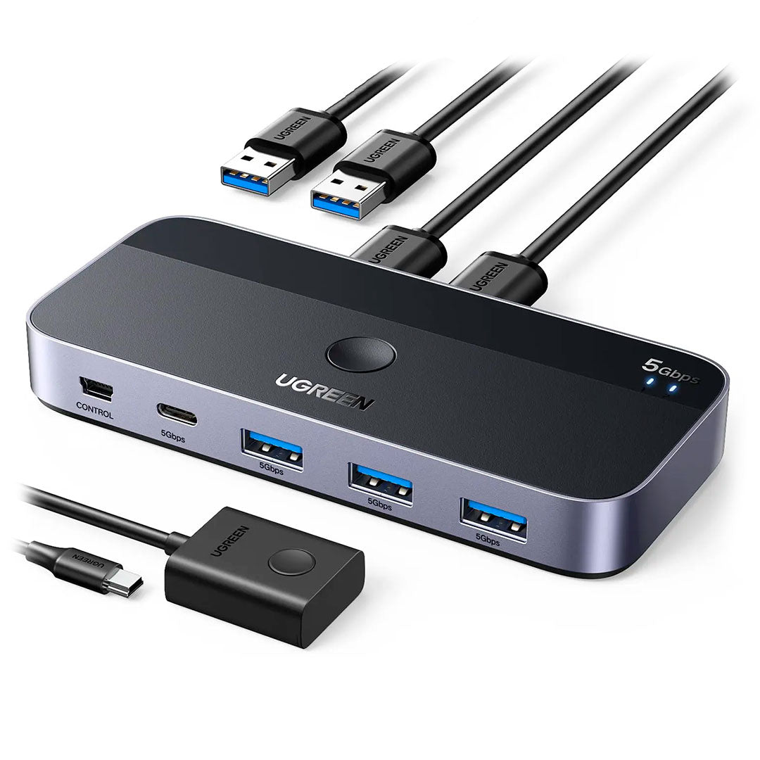 UGREEN CM662 15705 Switch USB 3.0 2Pc´s 4 salidas