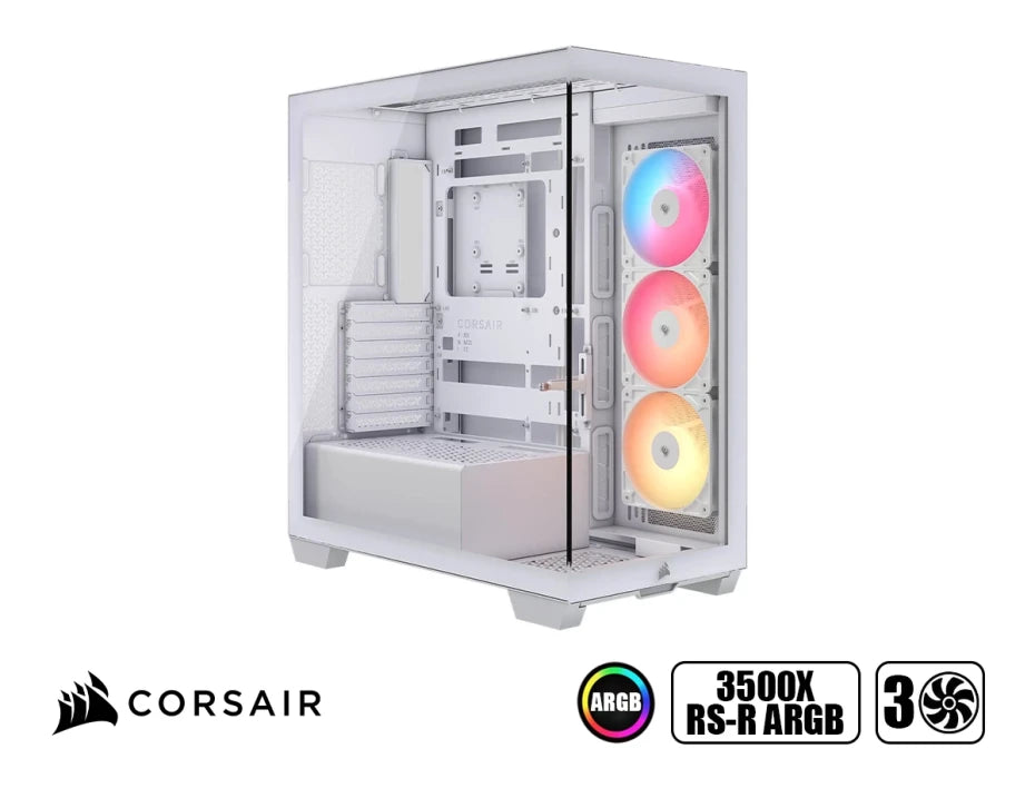 CORSAIR 3500X RS-R ARGB Case para PC Semitorre Blanca
