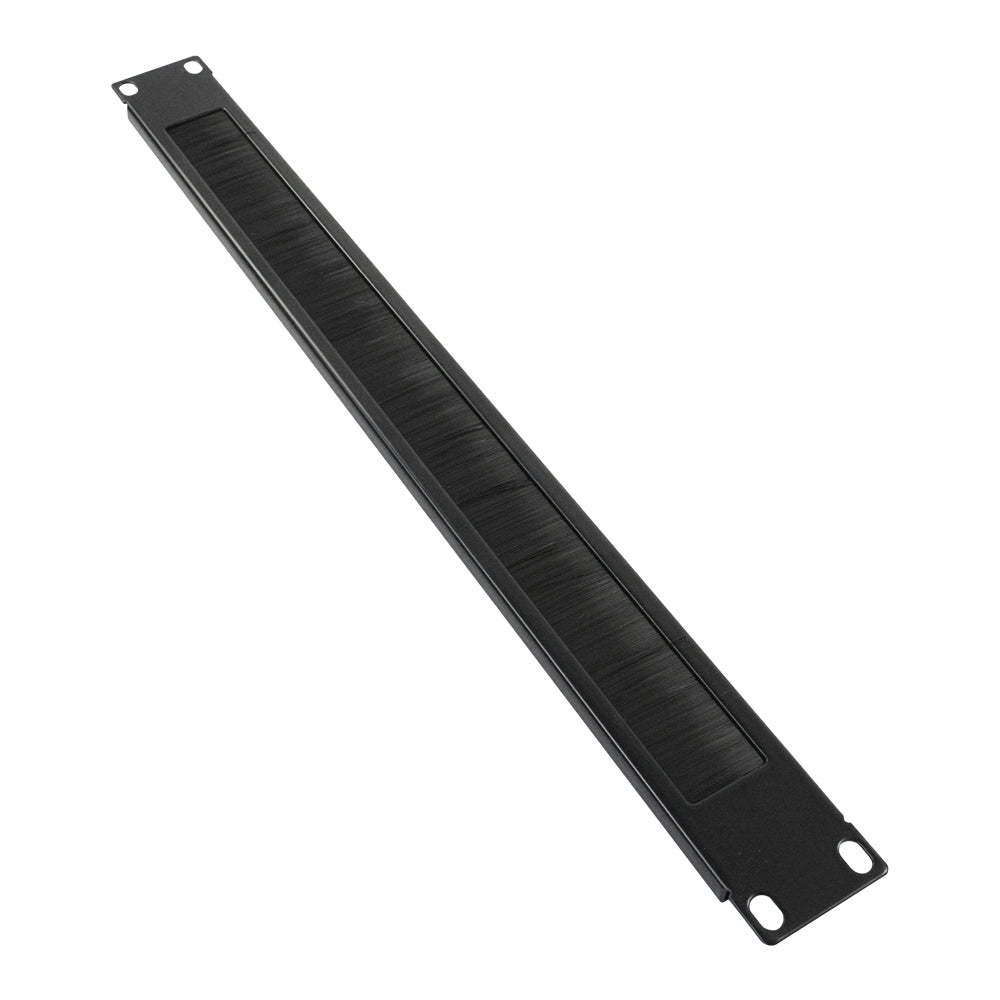 FINEN 1UBP Panel con escobillas 19" 1RU Negro