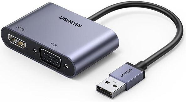UGREEN CM449 20518 Adaptador 2 en 1 HDMI + VGA
