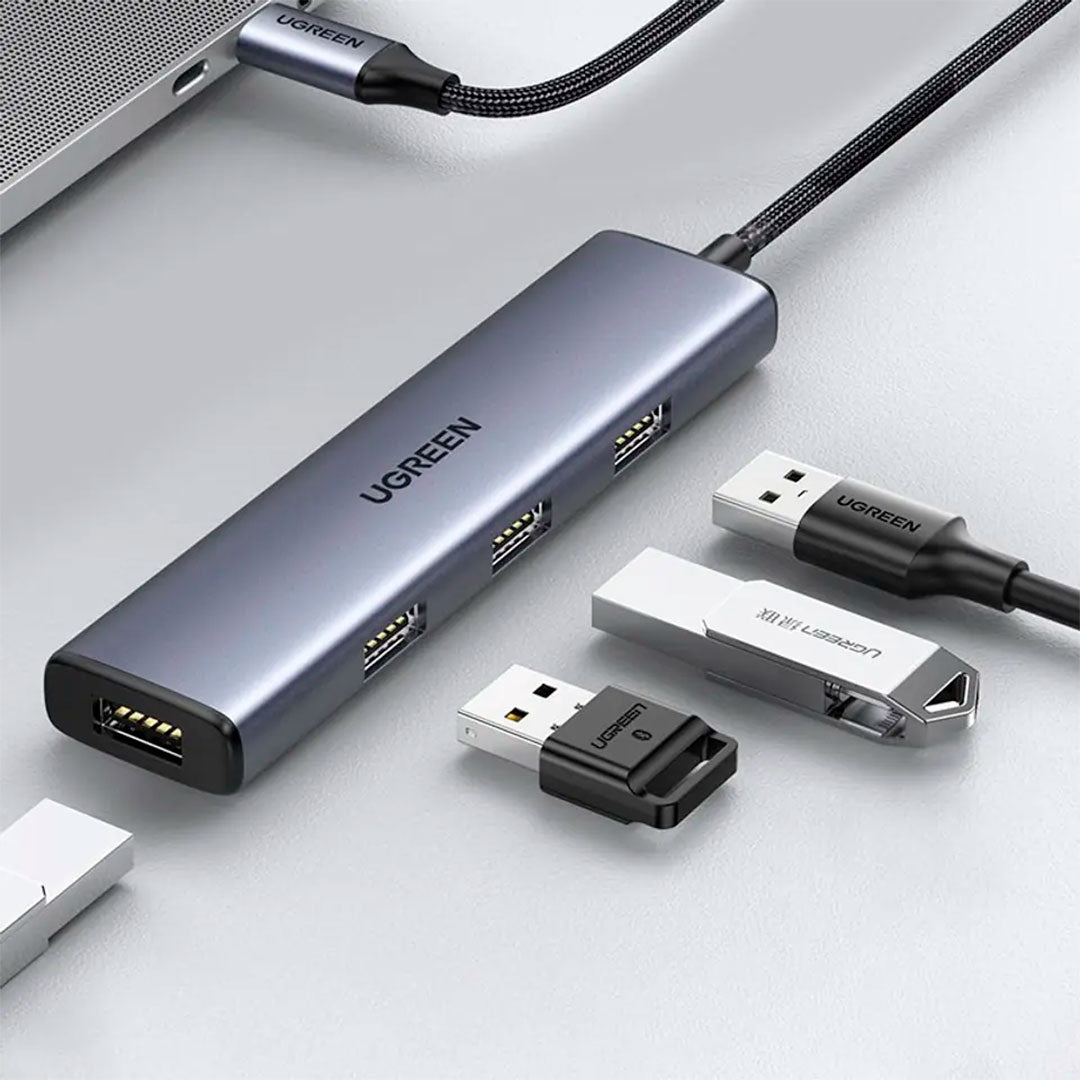 UGREEN CM473 20841 Adaptador HUB 4 Puertos USB-C 3.0 a USB-A