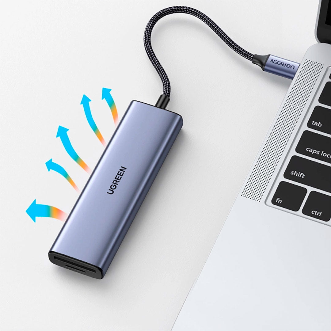 UGREEN CM511 20956A Adaptador HUB USB-C a HDMI 3USB-A 3.0 SD TF