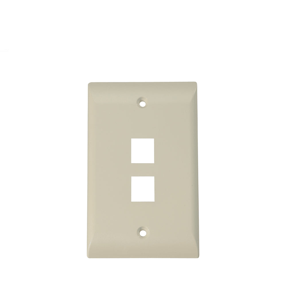COMMSCOPE 2111022-1 Placa de Pared 2 Puertos Simple Beige