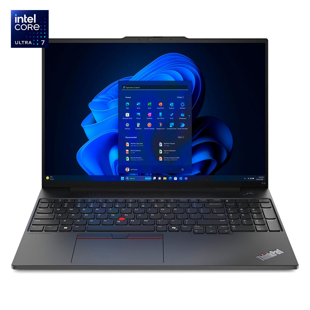 LENOVO THINKBOOK E16 GEN2 Laptop 16" WUXGA IPS, Core Ultra 7 155H 4.8 GHz, 16GB DDR5 SODIMM (21MB0012LM)