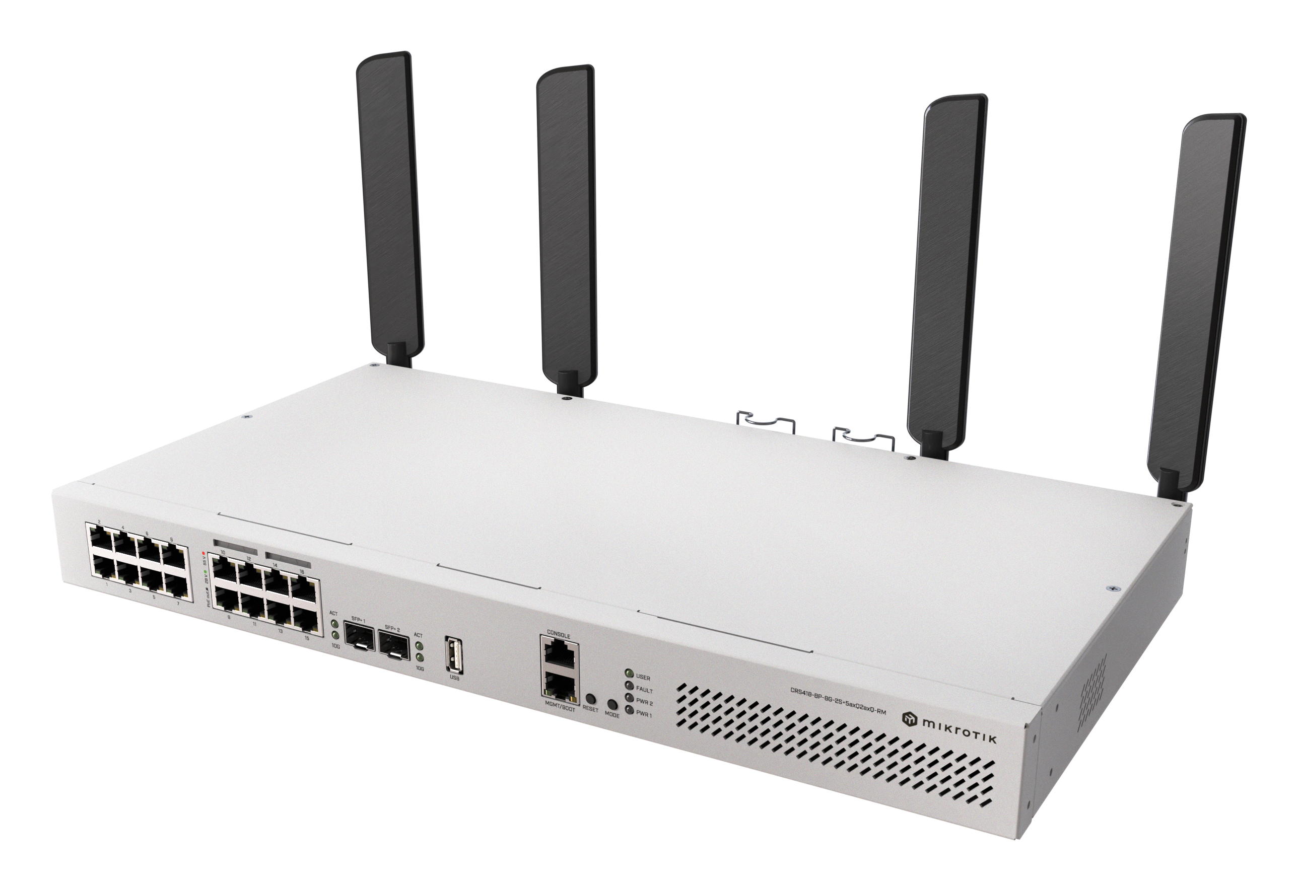 MIKROTIK CRS418-8P-8G-2S+5axQ2axQ-RM Switch 16 Puertos Gigabit Ethernet