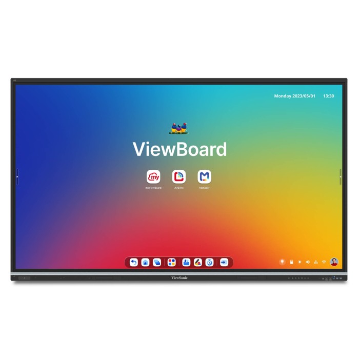 ViewSonic IFP7551 ViewBoard  Pantalla interactiva 4K de 75" pulgadas con Android 14 EDLA