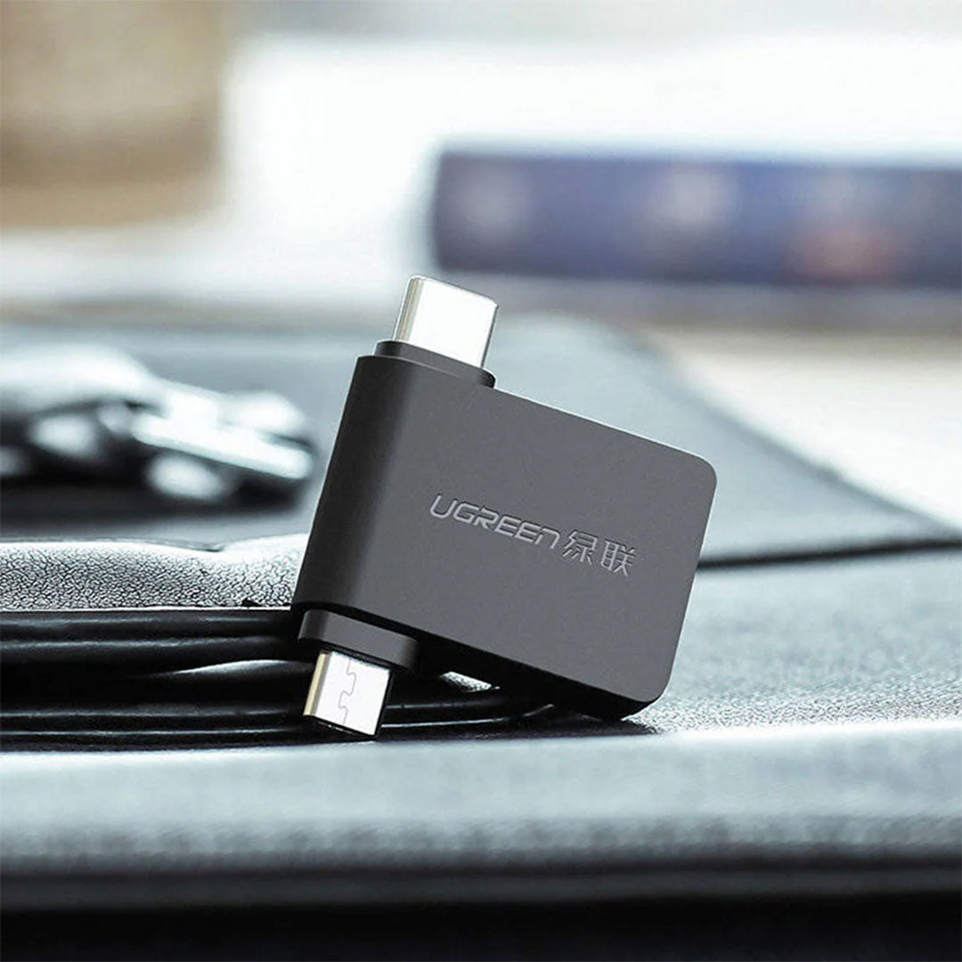 UGREEN 30453 Adaptador OTG 2 en 1 USB-C a Micro USB/USB-A Hembra