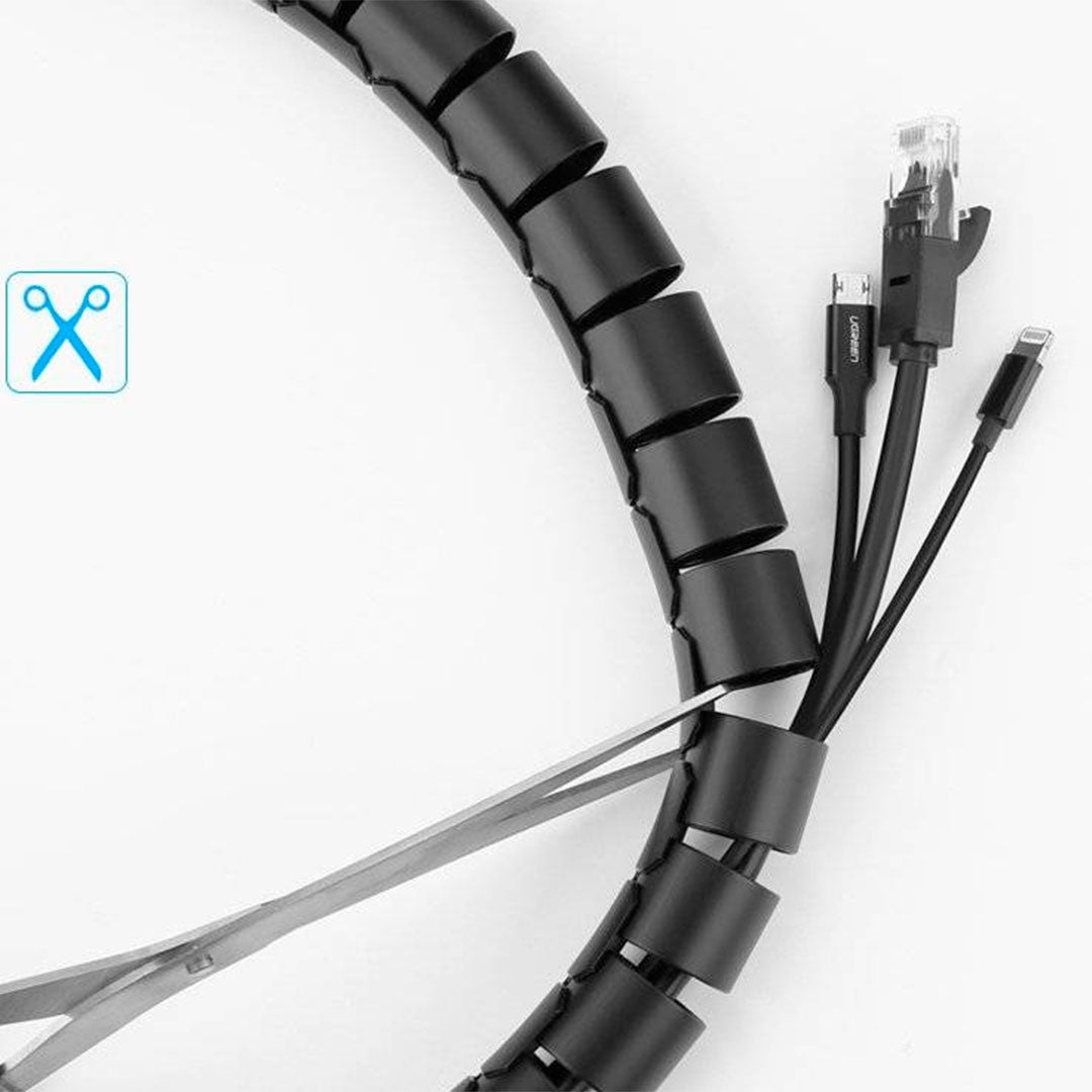 UGREEN LP121 30818 Protector y Organizador de Cables 1.5m Negro