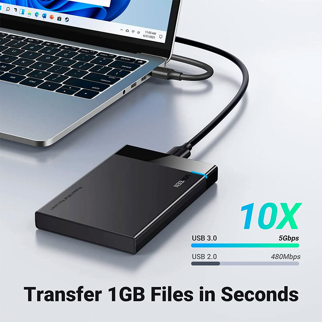 UGREEN US221 30848 Enclosure 2.5" Case para Disco Duro USB 3.0 a SATA III
