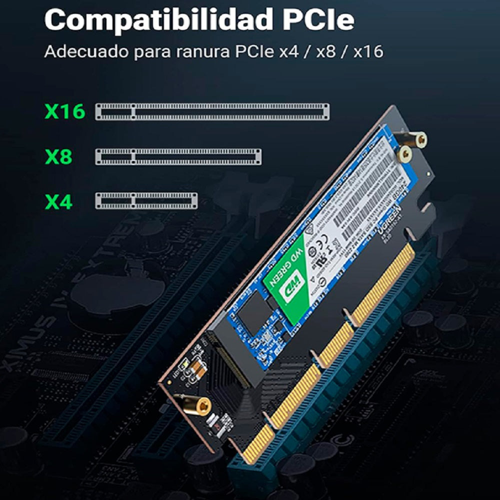 UGREEN CM465 30715 Tarjeta de Expansión PCIE 4.0 para SSD M.2 NVME