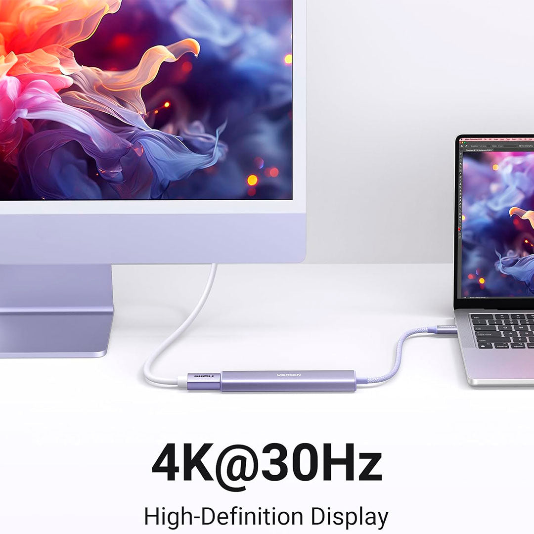 UGREEN CM478 35582 Adaptador HUB USB-C 5 en 1 100W