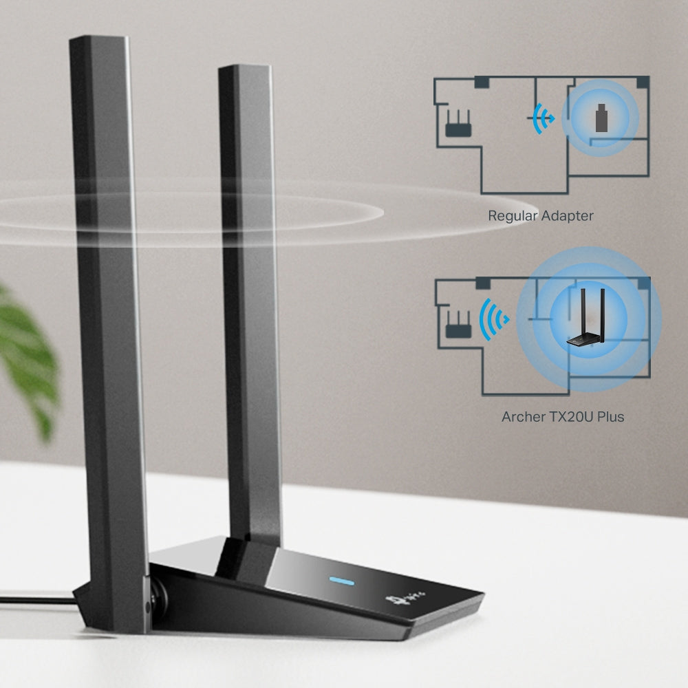 TP-LINK ARCHER TX20U PLUS WiFi6 AX1800 Adaptador USB Doble Banda